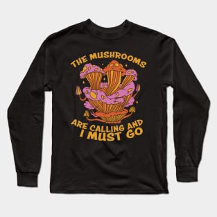 Mushroom Shirt Design - Unique Fungi Design for Mushroom Lovers Long Sleeve T-Shirt